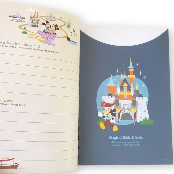 Disneyland Park Life Travel Journal 2020 Blank w/ Stickers Pandemic Era Rare - Picture 9 of 15
